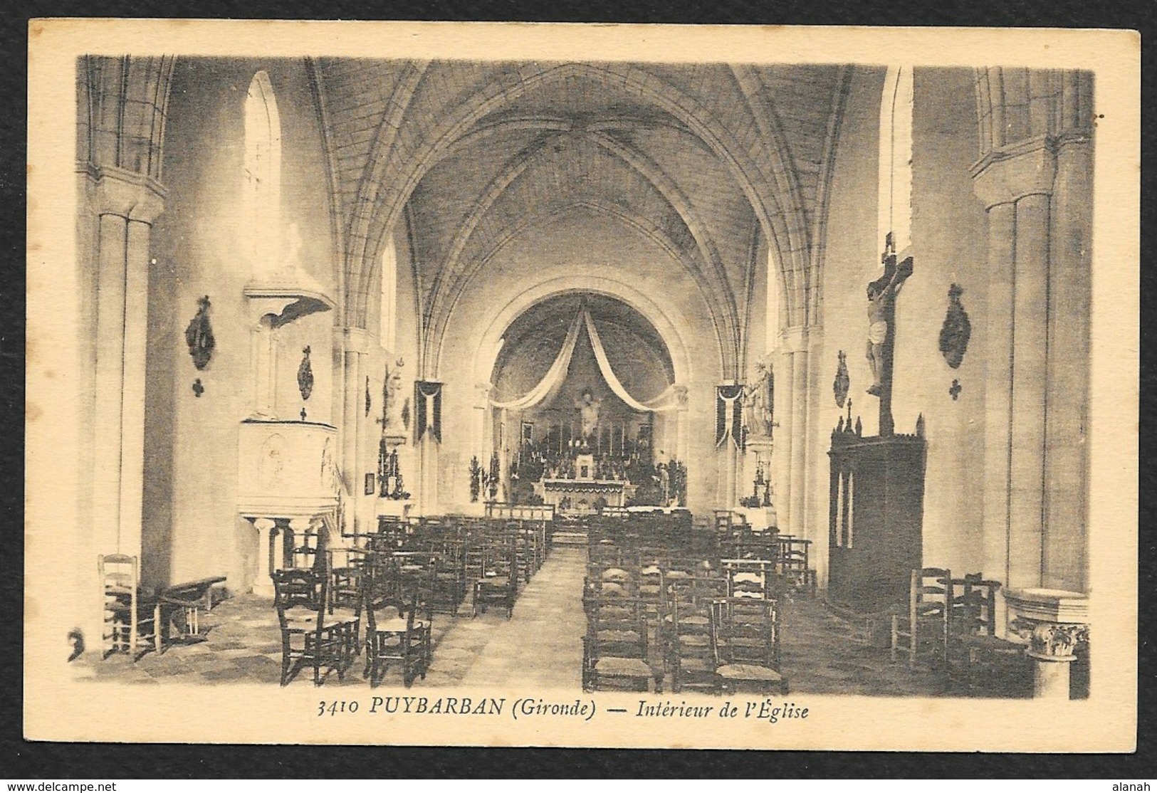 PUYBARAN Intérieur De L'Eglise (Gautreau) Gironde (33) - Autres & Non Classés