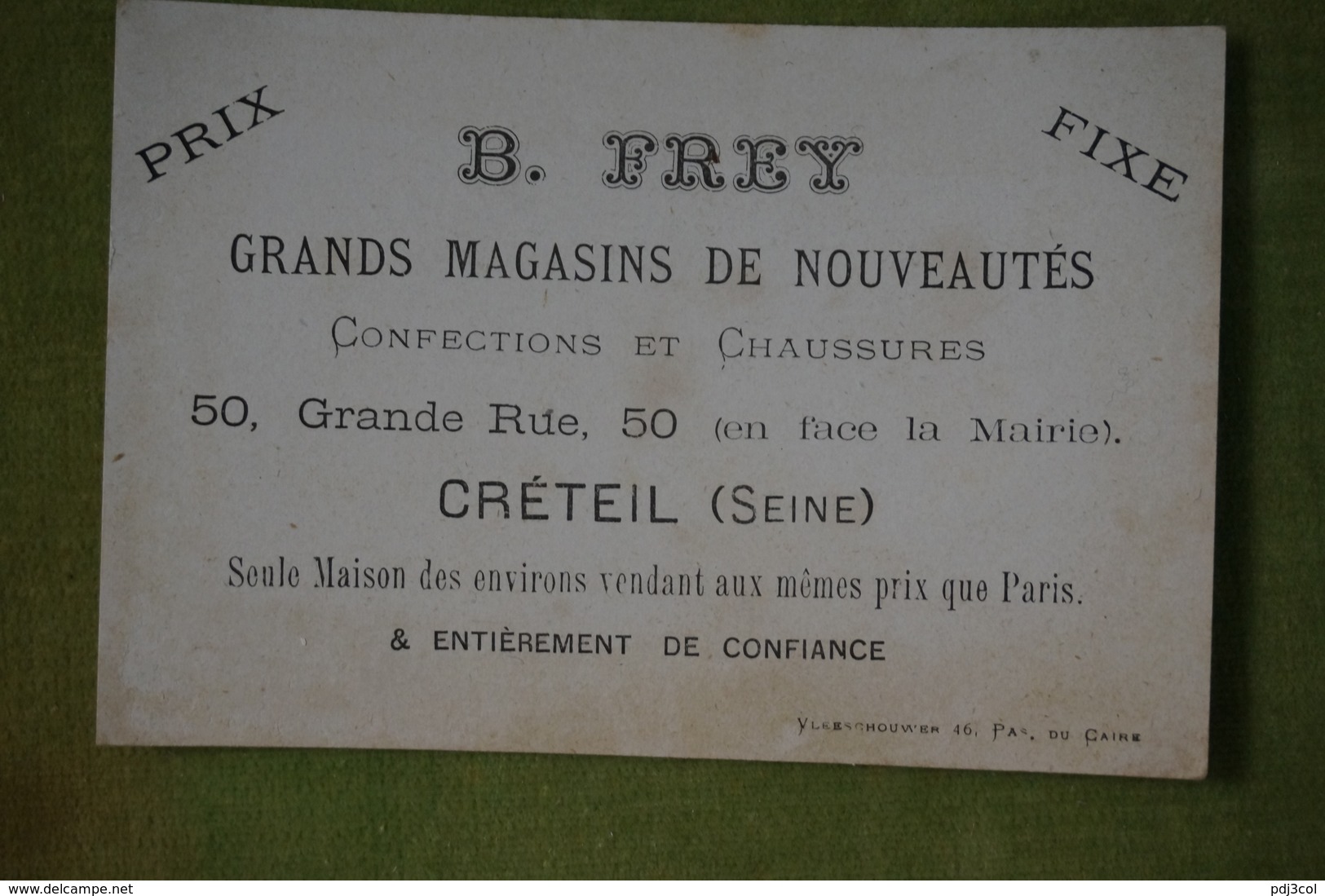 Jeux Avec Une Magicienne - B. FREY à Créteil - Imp. Vleeschouwer Vers 1880 - Altri & Non Classificati