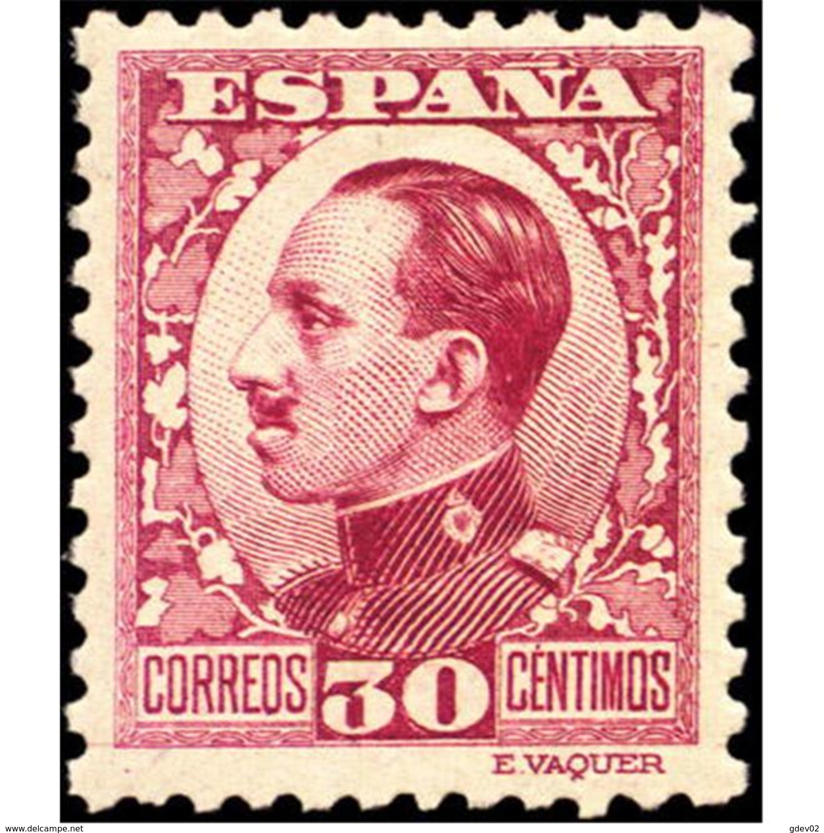 ES496STV-LFT***496STAN.Spain.Esgane.Rey ALFONSO Xlll.VAQUER.1931 (Ed 496**) - Nuevos