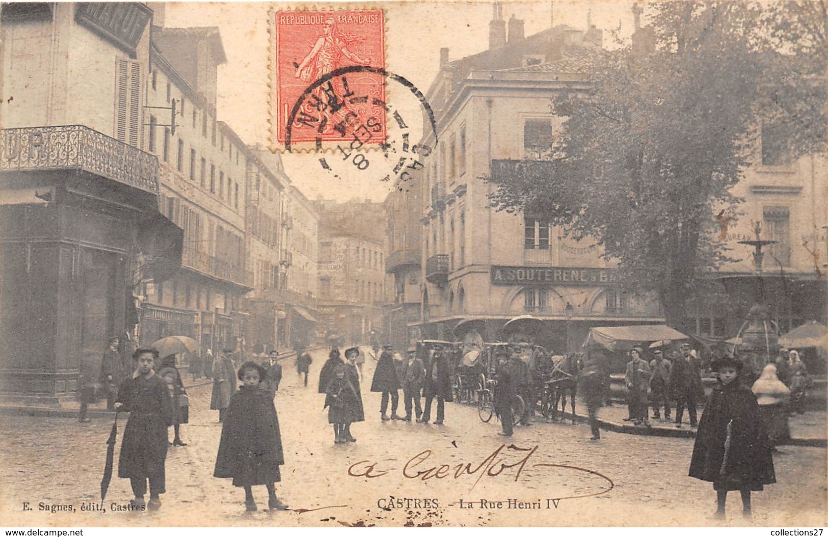 81-CASTRES- LA RUE HENRI IV - Castres