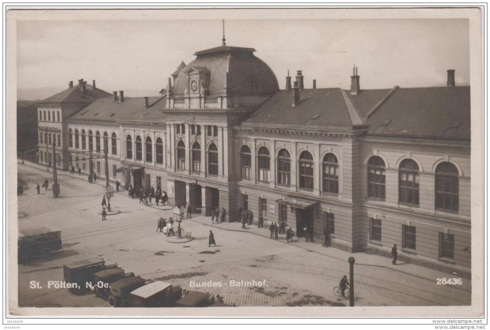 AK - NÖ   - ST. PÖLTEN, Bundes-Bahnhof 1929 - St. Pölten