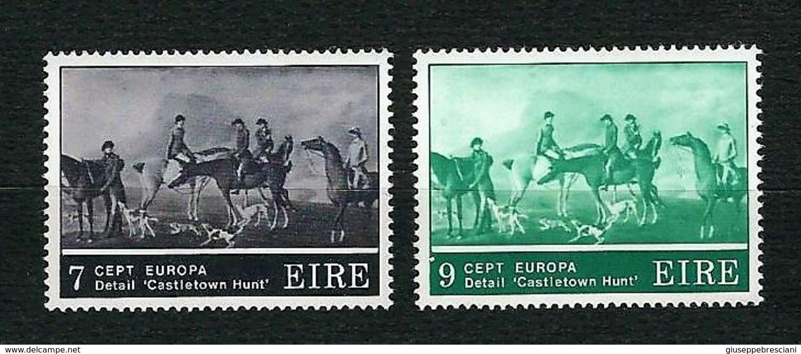 EIRE 1975 - Europa, Detail "Castletown Hunt" - MNH - Yv:IE 317-18 - Nuovi