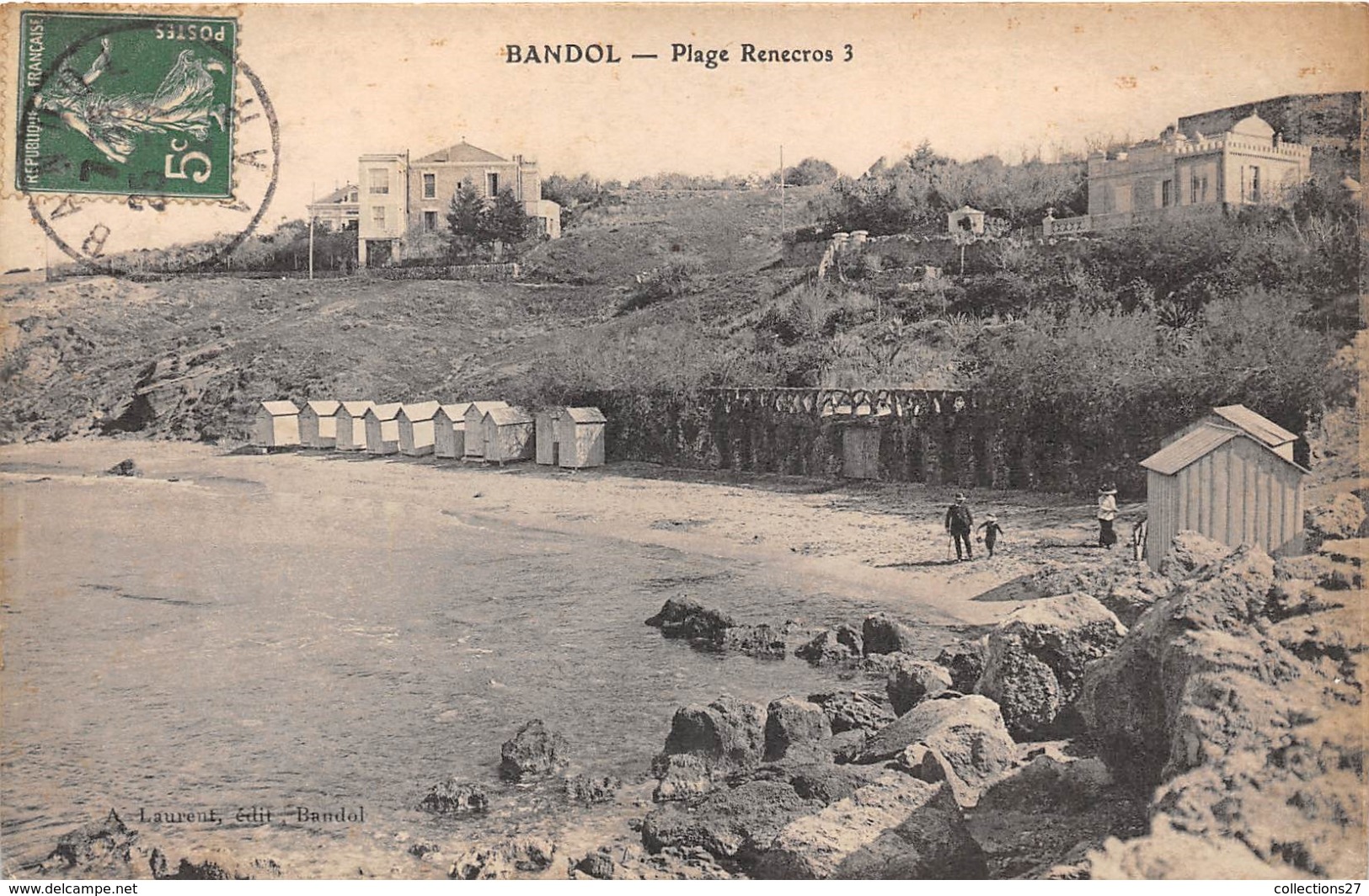 83-BANDOL- PLAGE RENECROS - Bandol