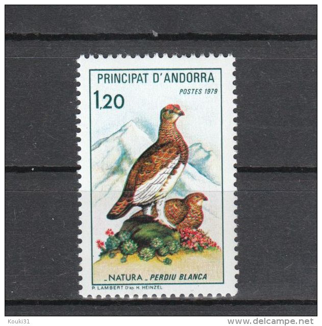 Andorre YT 275 ** : Perdrix Blanche - 1979 - Pernice, Quaglie