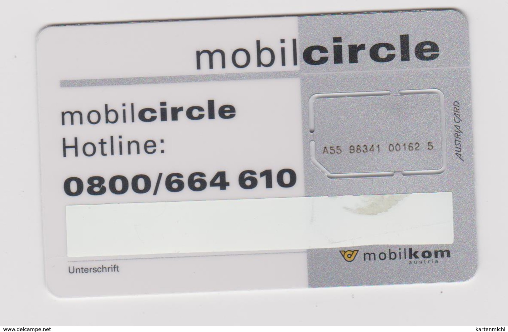 ÖSTERREICH GSM  1998  MOBILCIRCLE   CHIP NOT REPLACED !! - Austria
