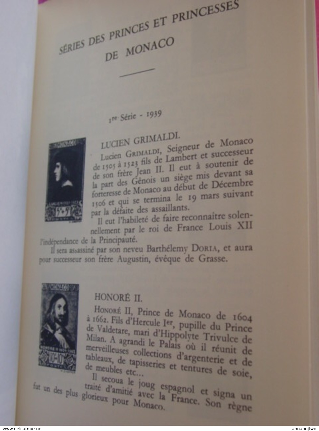* HISTOIRE DE LA PRINCIPAUTÉ DE MONACO PAR SES TIMBRES-POSTE * ,H. Chiavassa . - Philately And Postal History