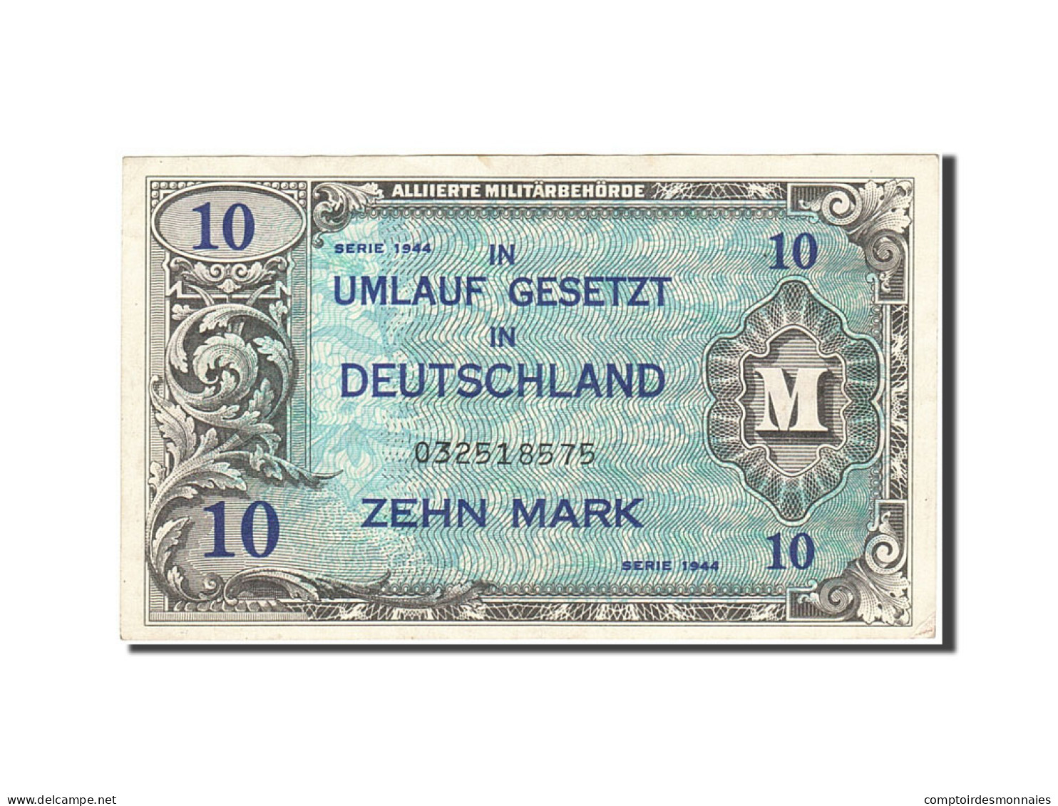 Billet, Allemagne, 10 Mark, 1944, 1944, KM:194a, SUP - 10 Mark