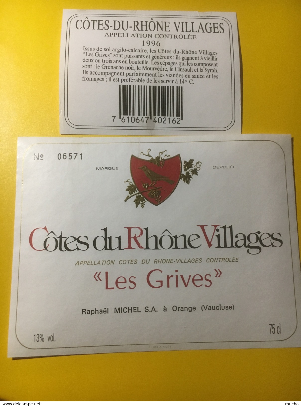 3875 - Côtes-du-Rhône Vllages Les Grives - Côtes Du Rhône