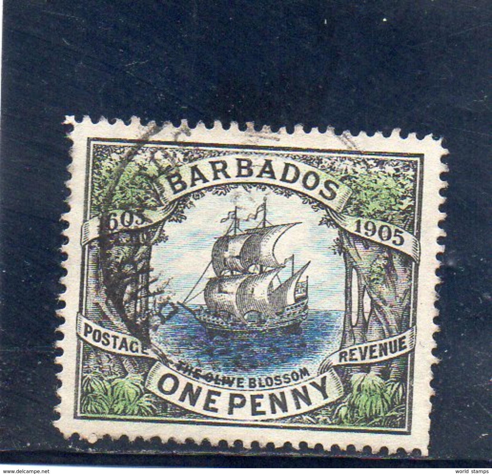 BARBADE 1906 O - Barbados (...-1966)