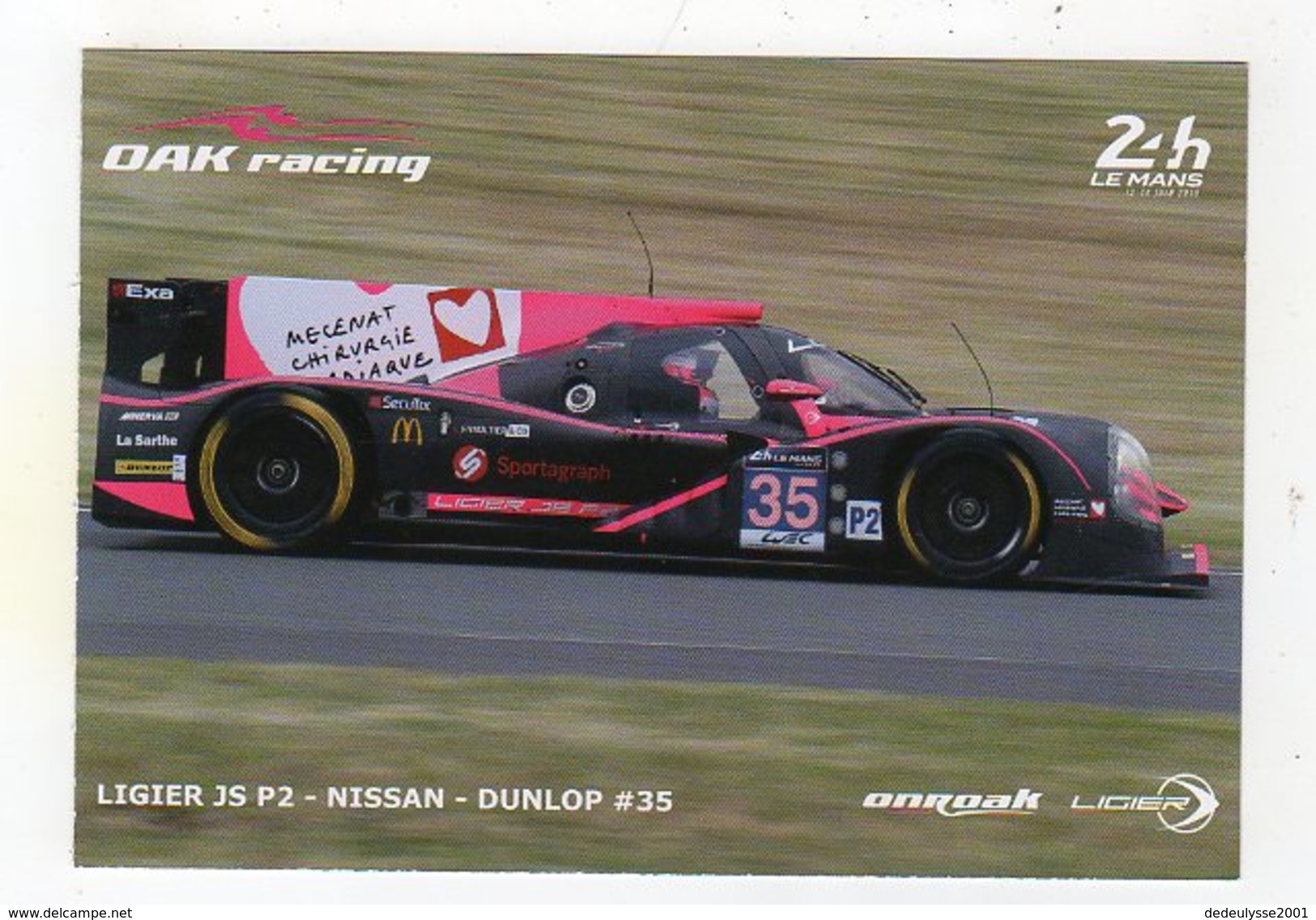 Avr17  74769     24 Heures Du Mans   Ligier JS P 2 - Le Mans