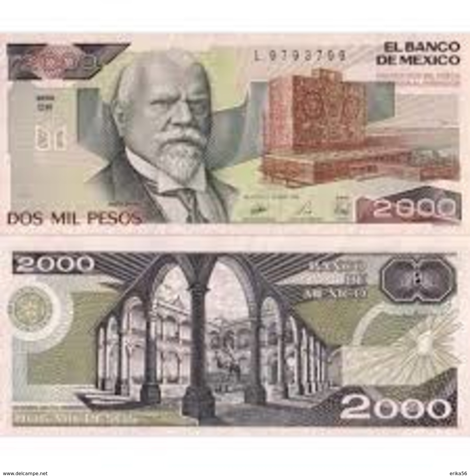 BILLET   MEXICO 2000 PESOS - Mexique