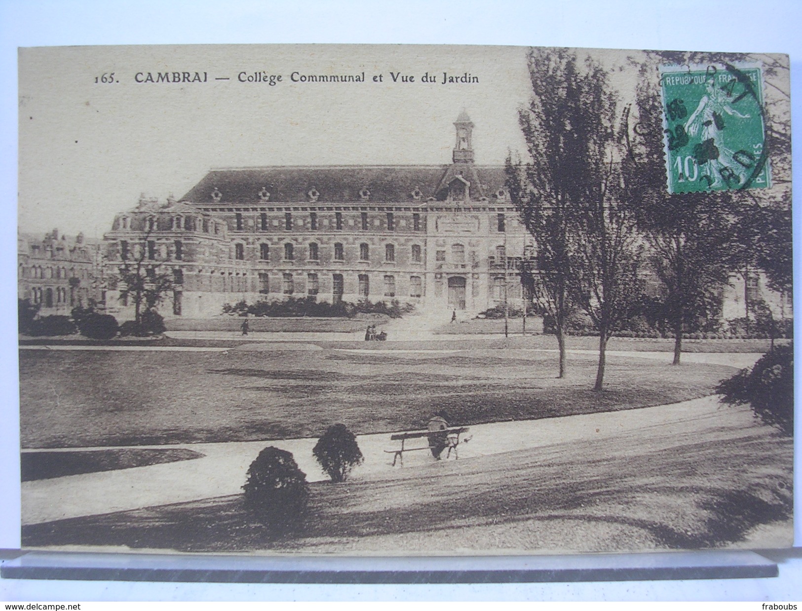 59 - CAMBRAI - COLLEGE COMMUNAL ET VUE DU JARDIN - Cambrai