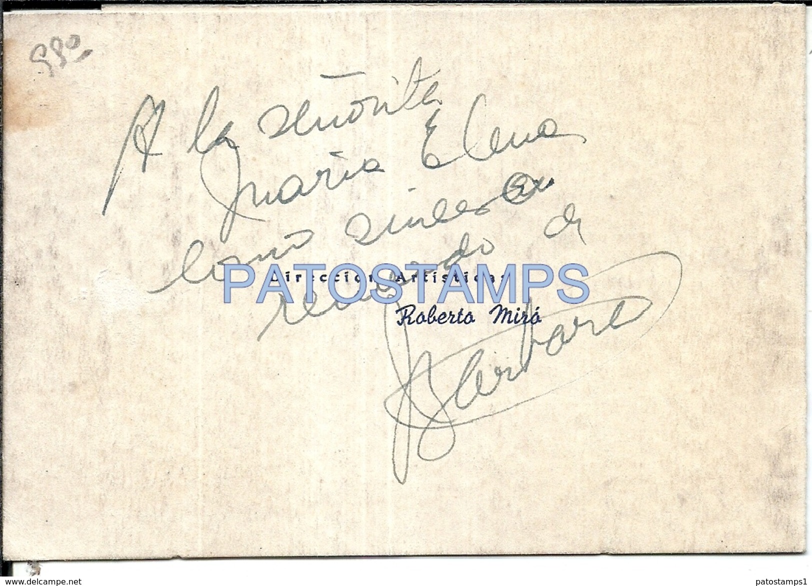 70187 ARGENTINA BS AS CONFITERIA LA ARMONIA INVITADO FERNANDO LAMAS & AUTOGRAFO JUAN CARLOS BARABARA  MENU NO POSTCARD - Menus