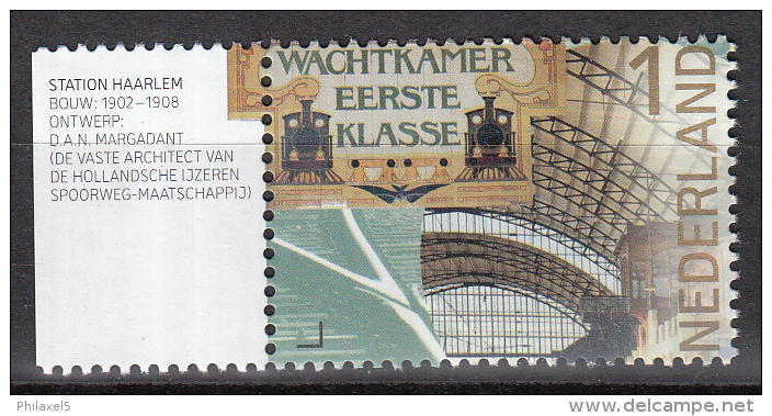 Nederland - 175 Jaar Spoorwegen In Nederland  -  Station Haarlem - MNH - NVPH 3221 - Ungebraucht