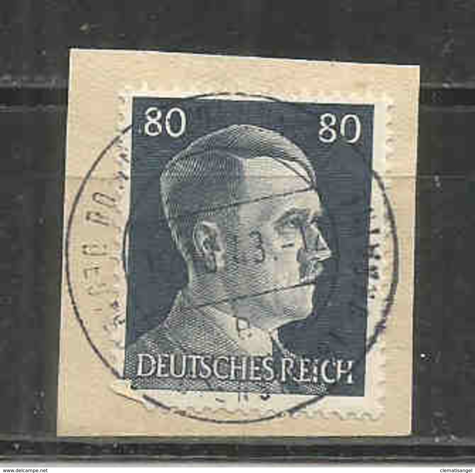 365u * DEUTSCHES REICH * 80 PFENNIG HITLER * DEUTSCHE DIENSTPOST UKRAINE  * GESTEMPELT *!! - Franking Machines (EMA)