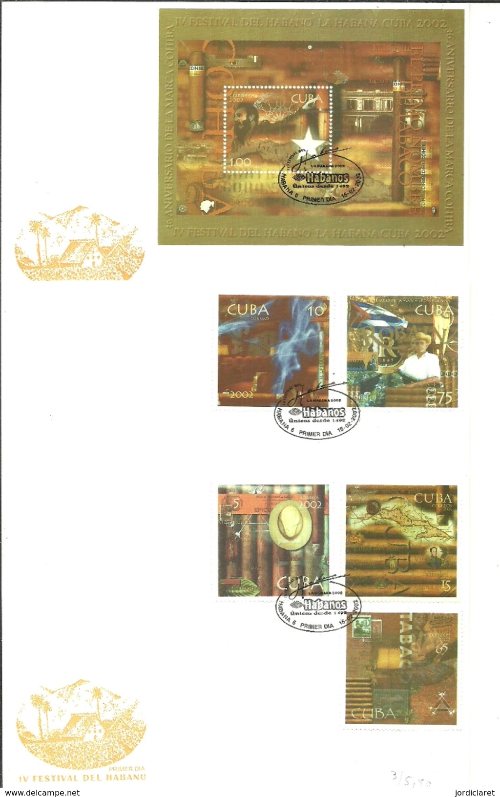 FDC CUBA 2002 - Tabacco