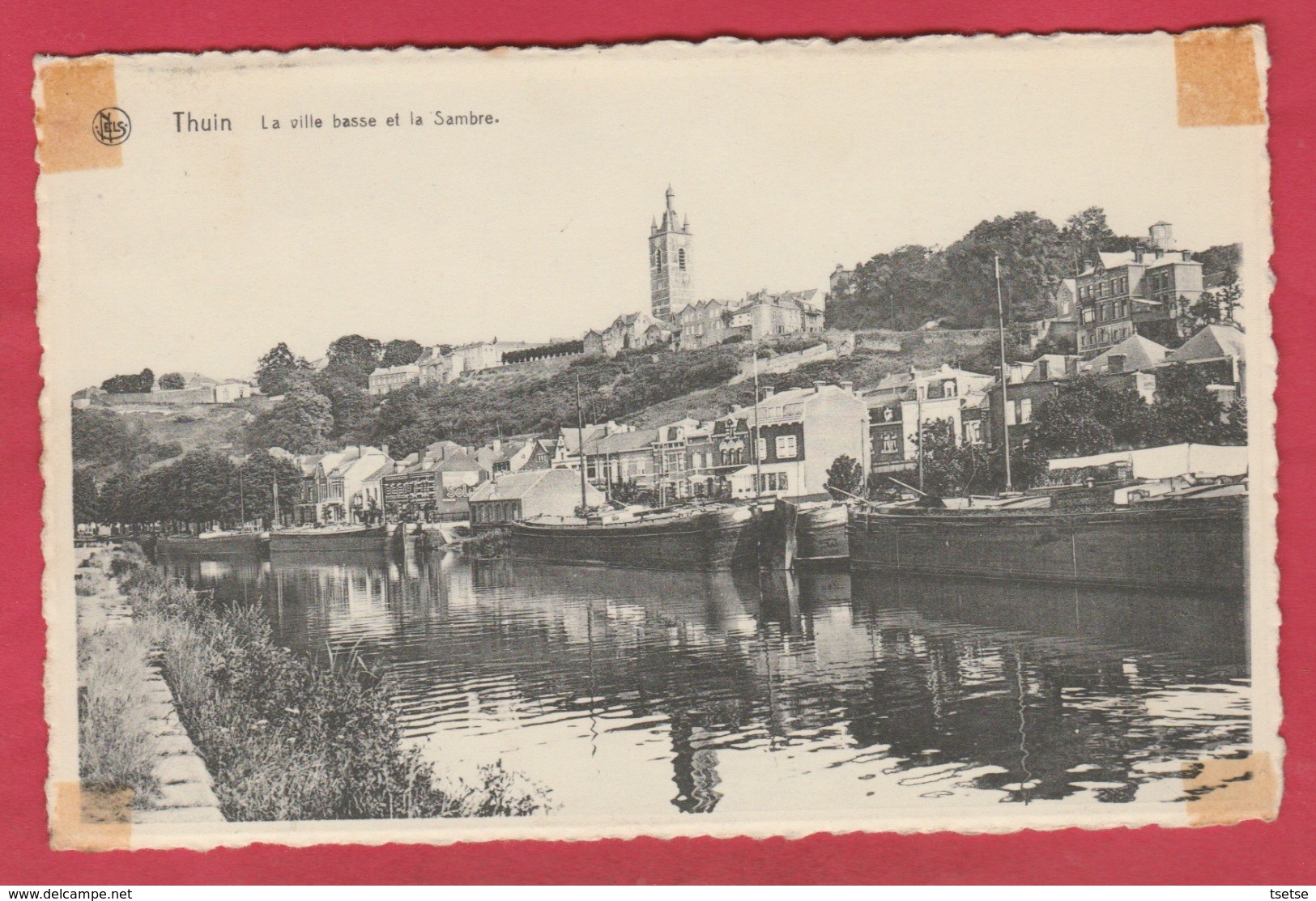 Thuin - La Ville Basse Et La Sambre ... Péniches ( Voir Verso ) - Thuin