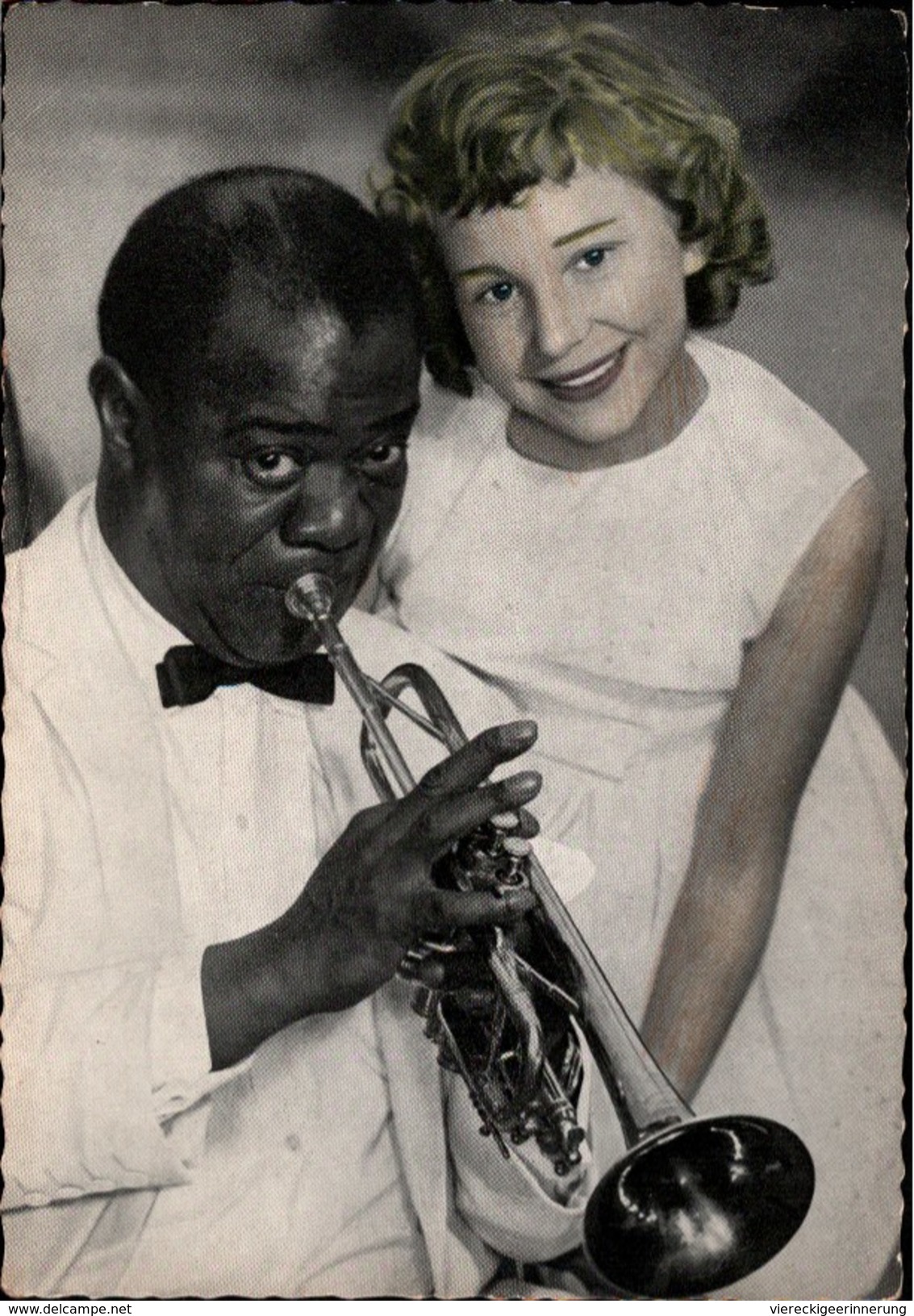 ! Ansichtskarte Louis Armstrong Mit Trompete / Gabriele, Musiker, Music - Musik Und Musikanten