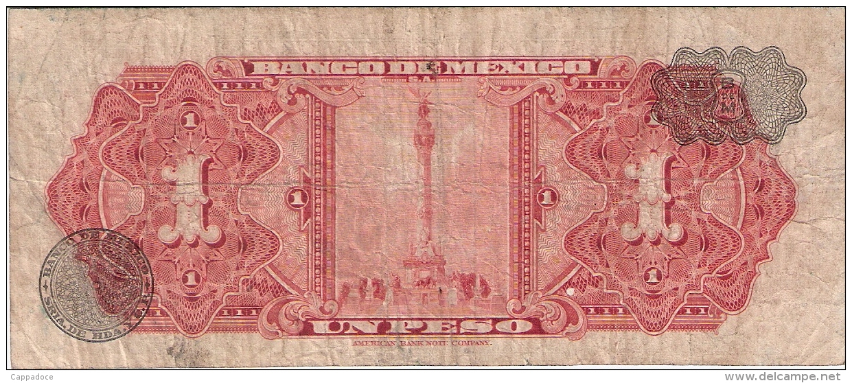 MEXIQUE   1 Peso   20/5/1959   P. 59f - Mexico