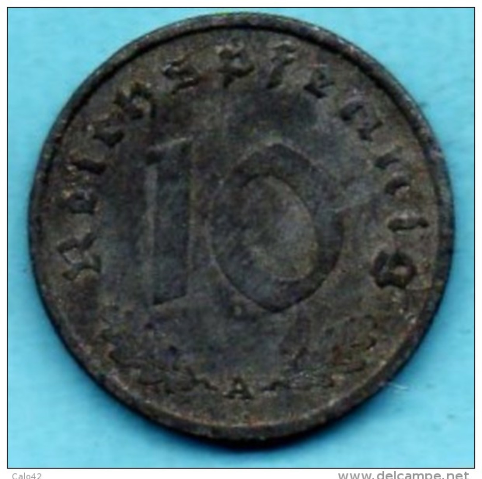 R7/ GERMANY  3° REICH   10  REICHS PFENNIG  1941 A - 10 Reichspfennig