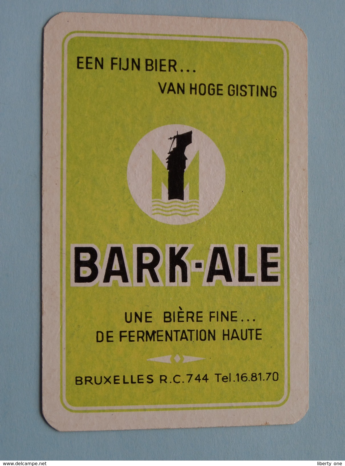 BARK-ALE Een Fijn Bier Van Hoge Gisting Bruxelles / JOKER ( Details - Zie Foto´s Voor En Achter ) !! - Cartes à Jouer Classiques