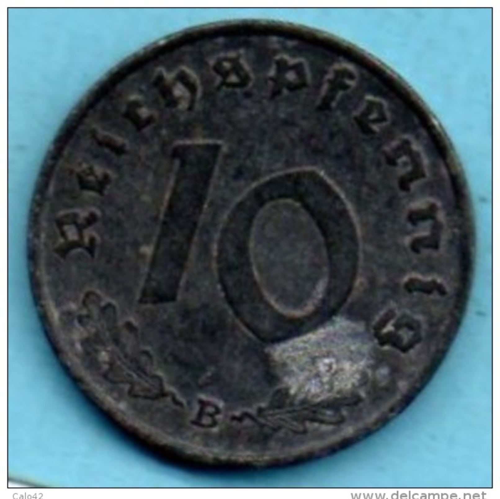 R7/ GERMANY  3° REICH   10  REICHS PFENNIG  1941 B - 10 Reichspfennig