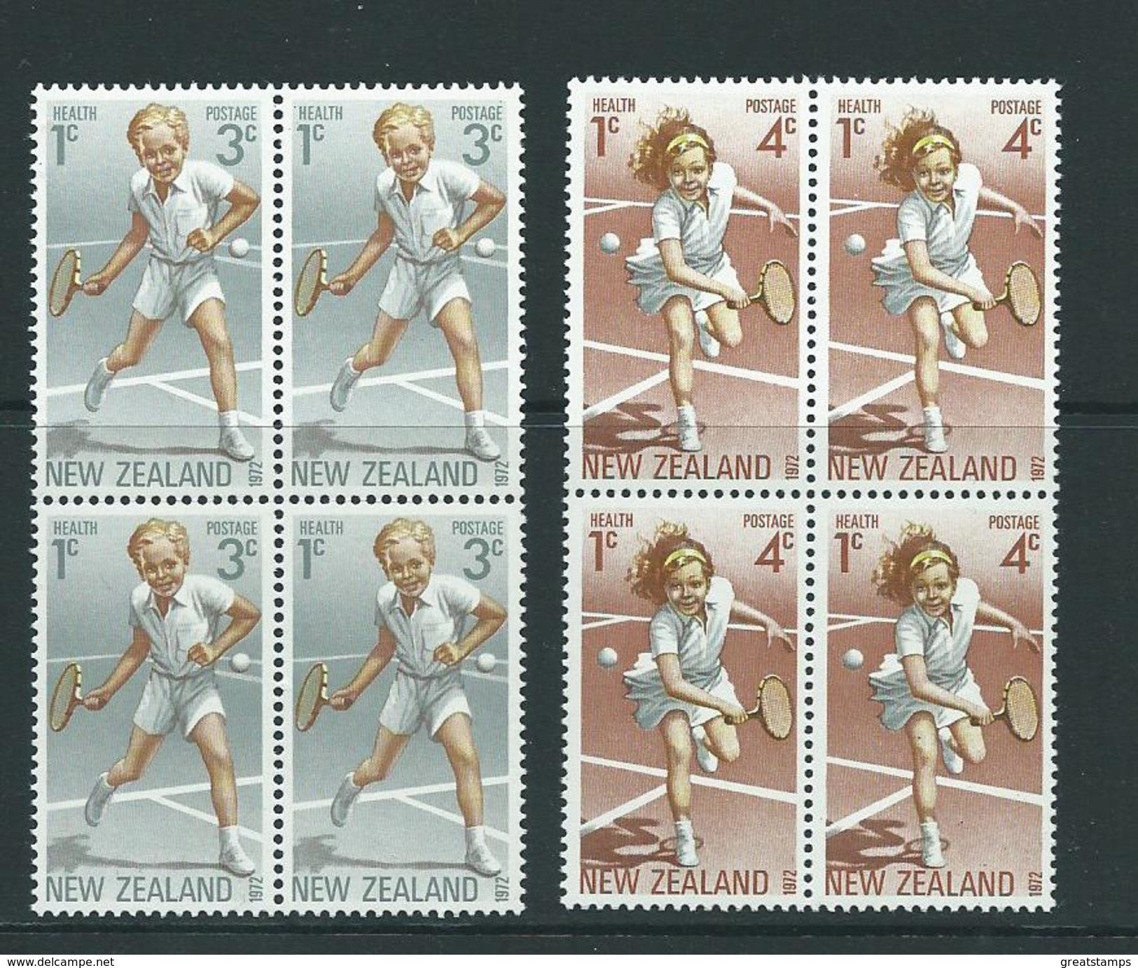 New Zealand Blocks Mnh Health Blocks   Set Sg987 - Blocks & Sheetlets