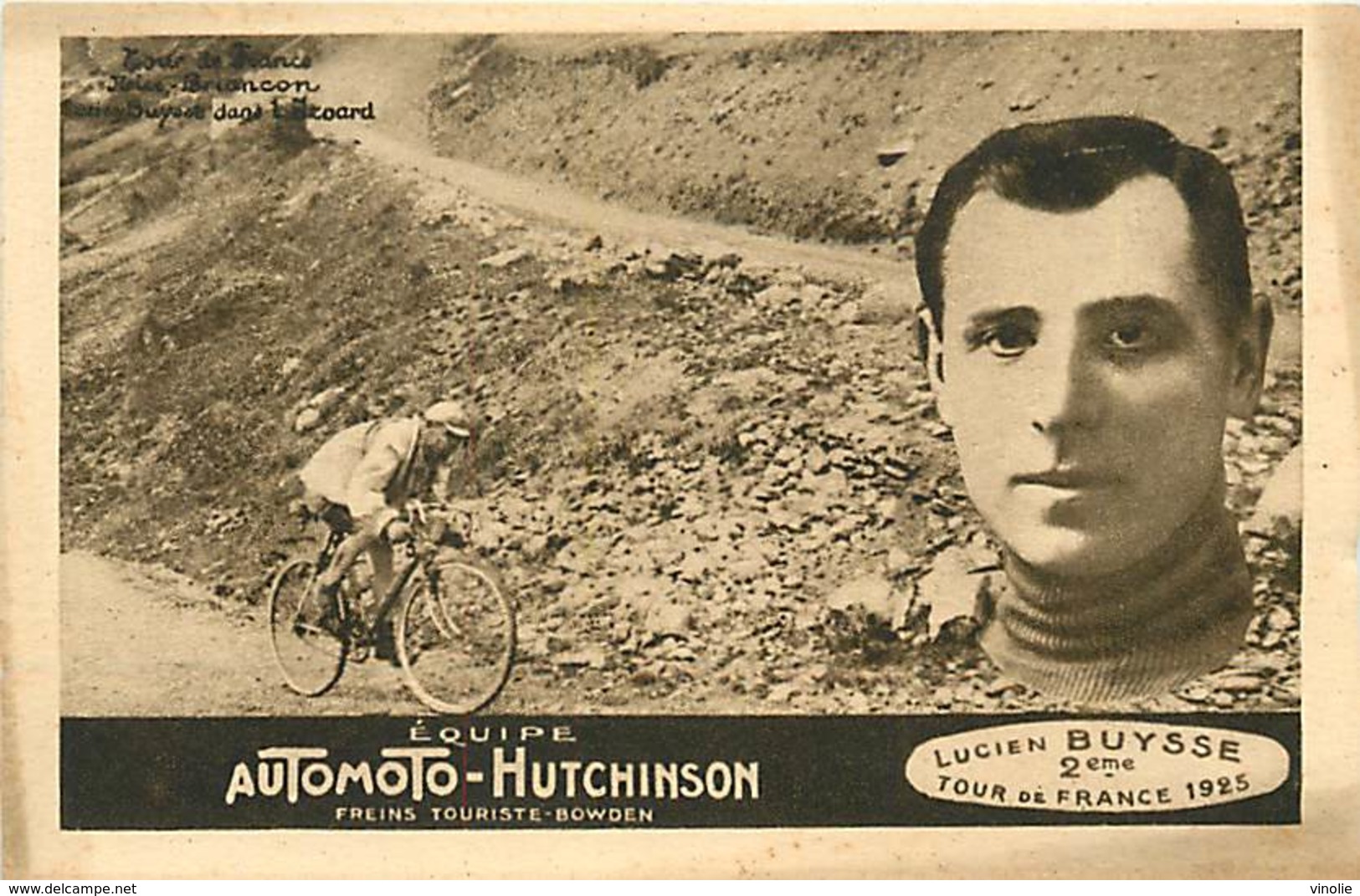 A-17 5105 : TOUR DE FRANCE   CYCLISTE  JULES  BUYSSE POUR EQUIPE AUTOMOTO-HUTCHISON COL DE LA FAUCILLE - Non Classés