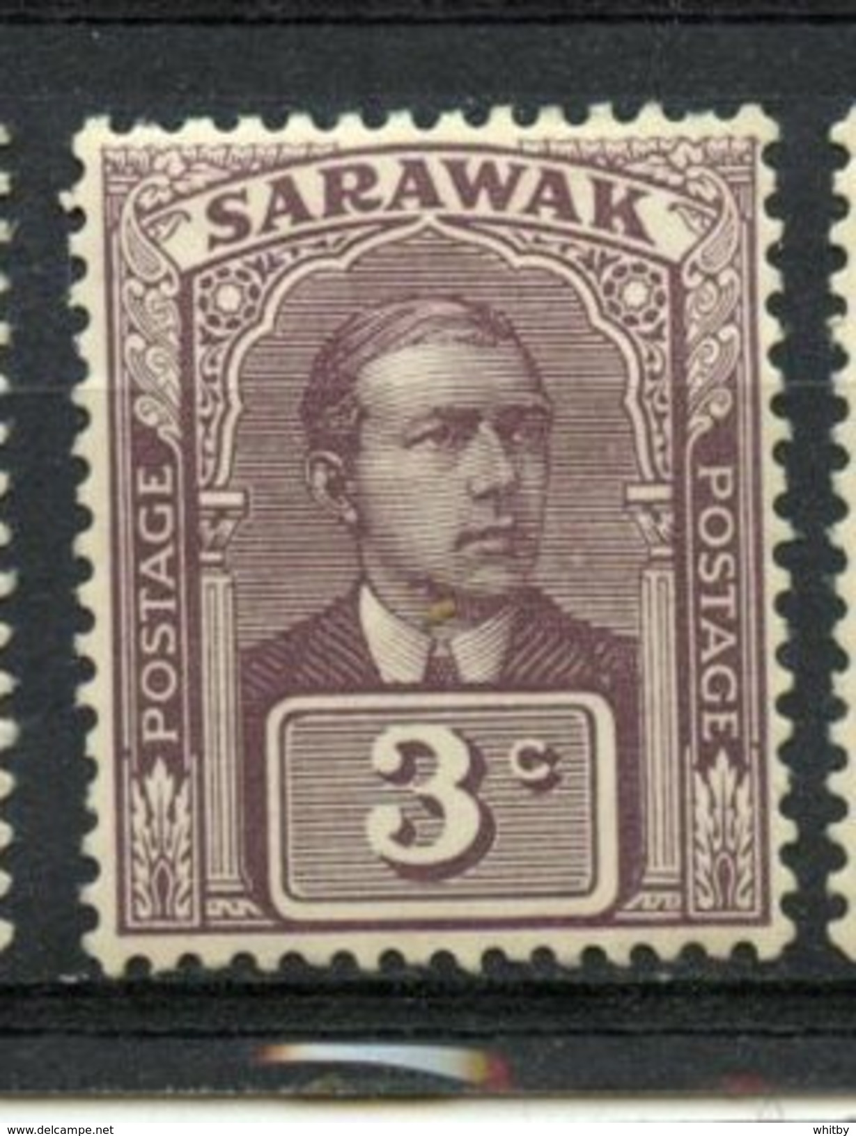 Sarawak 1923 3c Sir Charles Brooke Issue #53  MH - Sarawak (...-1963)