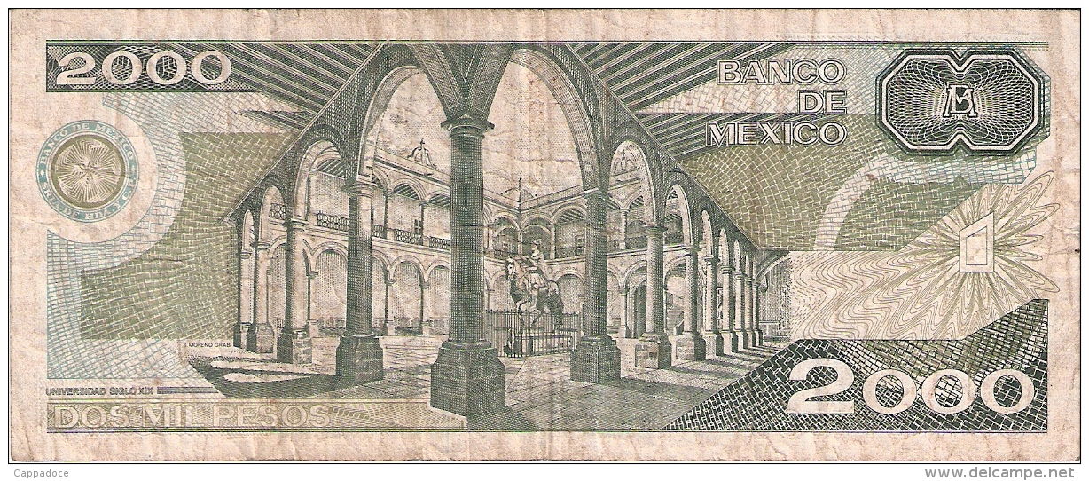 MEXIQUE   2000 Pesos   19/7/1985   P. 86a - Mexico