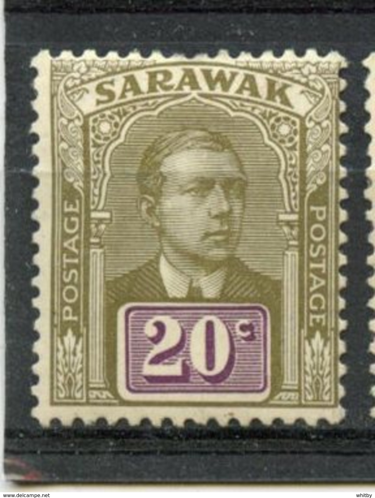 Sarawak 1918 20c Sir Charles Brooke Issue #66  MH - Sarawak (...-1963)