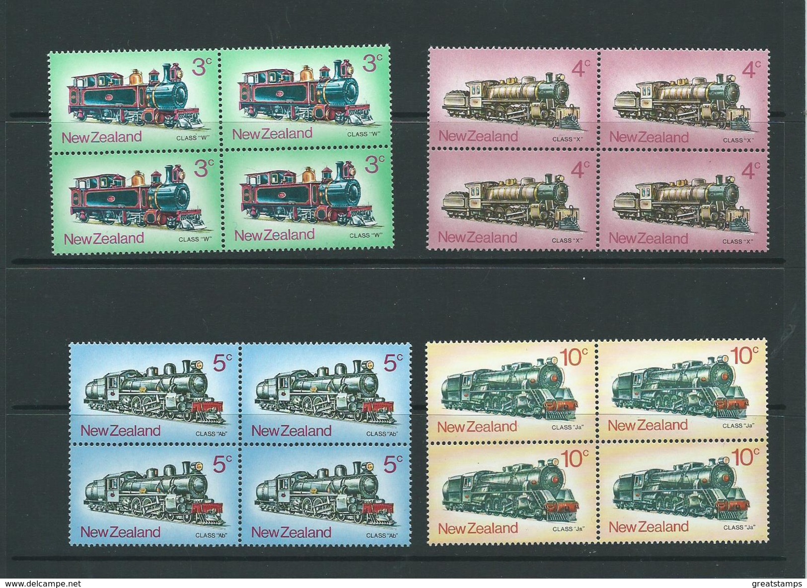 New Zealand Mnh Sg1003 Commemorations Set Blks 4 - Hojas Bloque