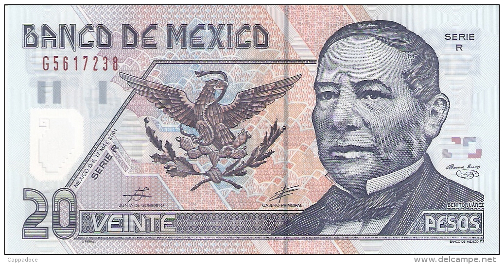 MEXIQUE   20 Pesos   17/5/2001   P. 116b   UNC - Mexique