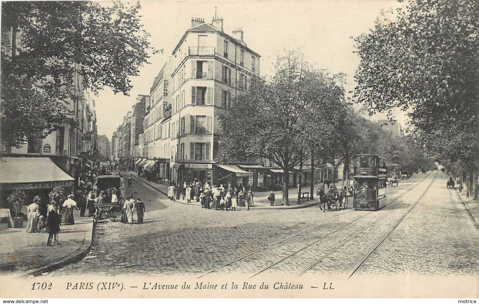 PARIS -  L'avenue Du Maine Et La Rue Du Château. - Arrondissement: 12
