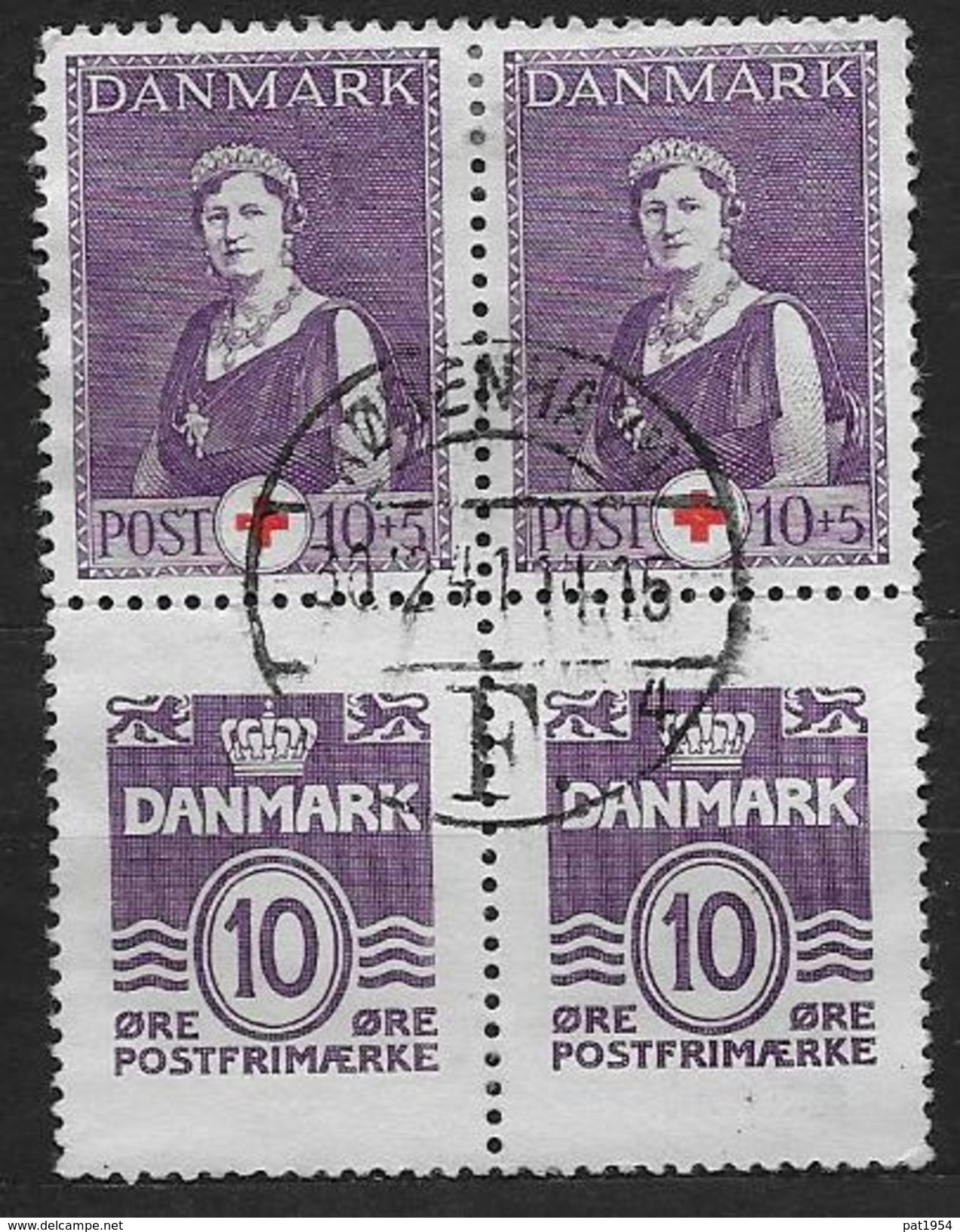 Danemark 1940 Bloc N°1 Oblitéré Surtaxe Pour Croix Rouge - Blocks & Sheetlets