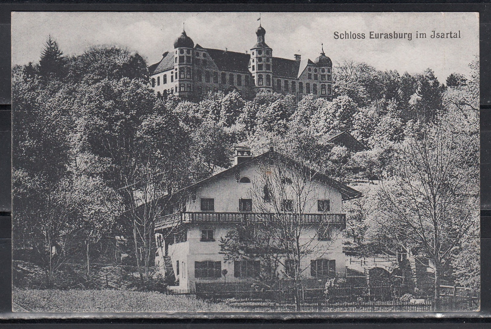 Dt.Reich Bahnpost-Kasten-o "München/Bichl/Bahnpost/Zg.67/13.11.24" Auf Ak Schloß Eurasburg Im Isarttal EF356 - Briefe U. Dokumente