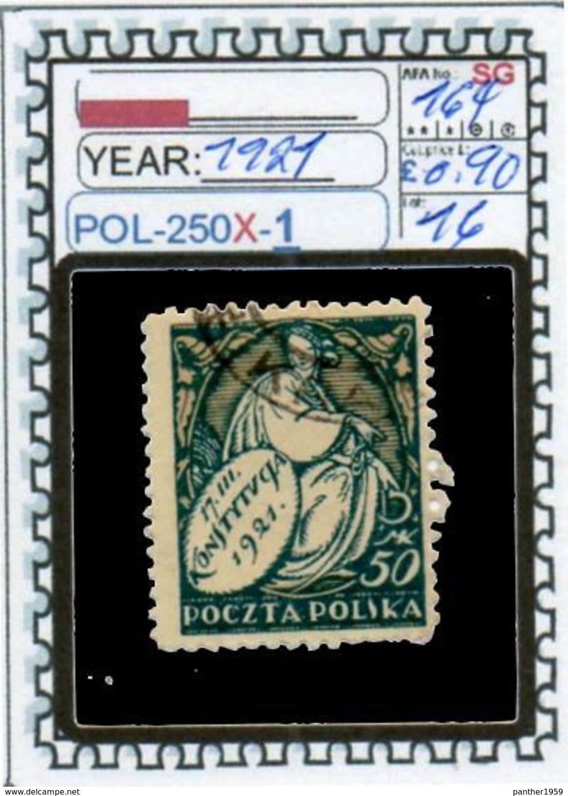 POLAND:COMMEMORATIVE-SINGLE (POL-250X-1 (16) - Used Stamps