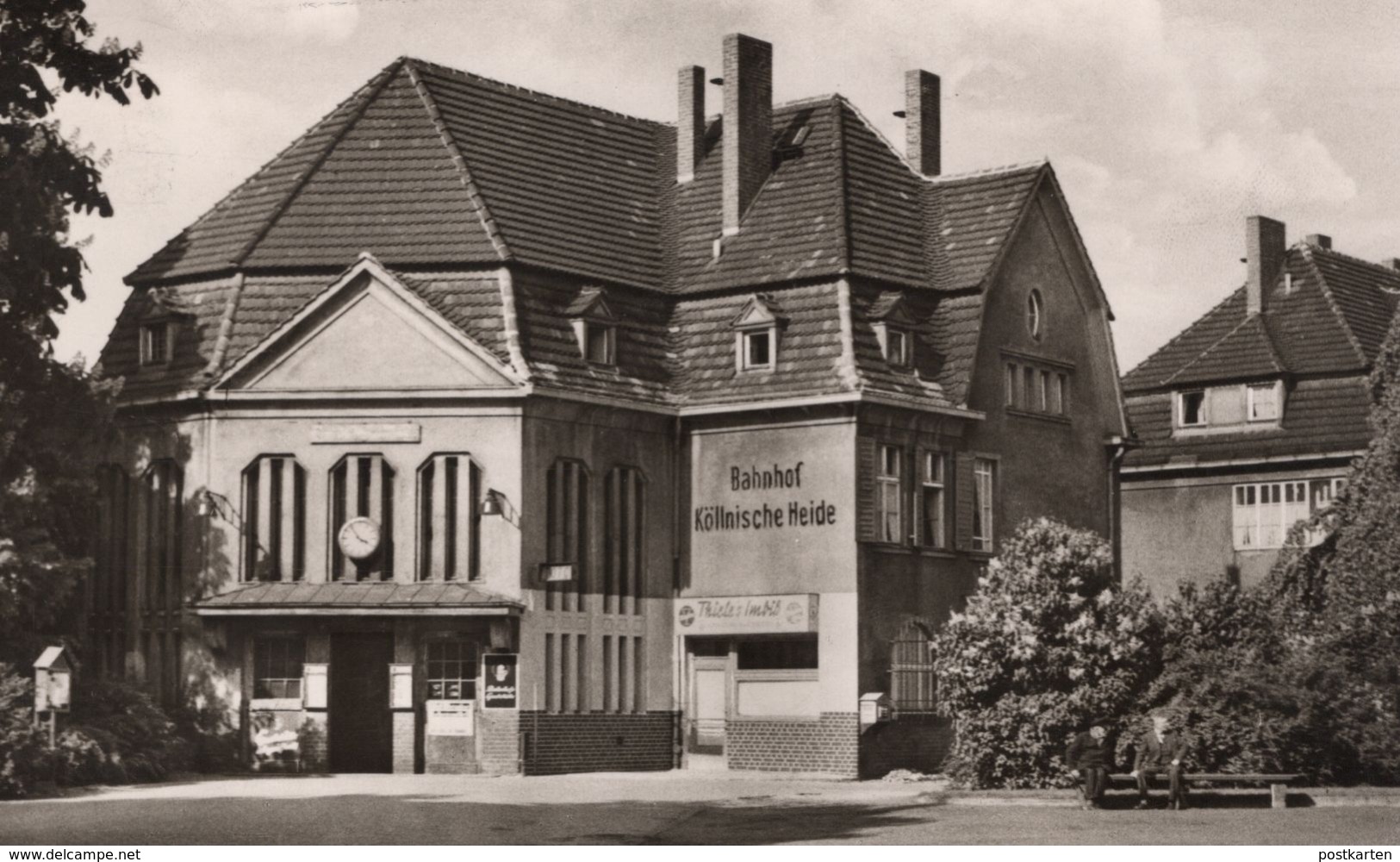 ÄLTERE POSTKARTE BERLIN-NEUKÖLLN BAHNHOF KÖLLNISCHE HEIDE THIELE'S IMBISS Station Gare Ansichtskarte Cpa AK Postcard - Neukoelln