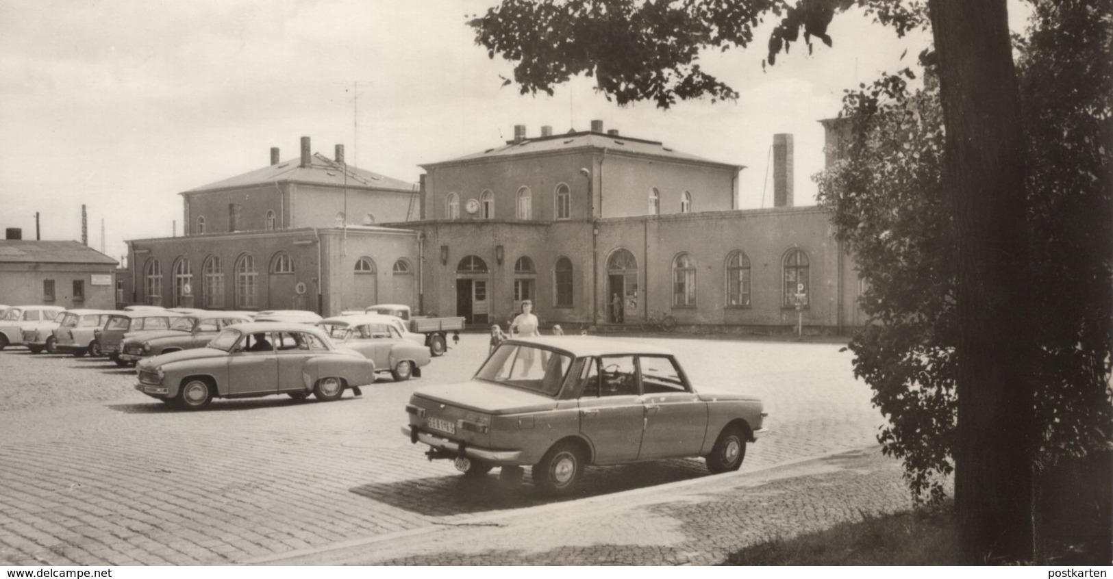 ÄLTERE POSTKARTE WURZEN BAHNHOF WARTBURG SKODA  Station Gare Ansichtskarte Cpa AK Postcard - Wurzen