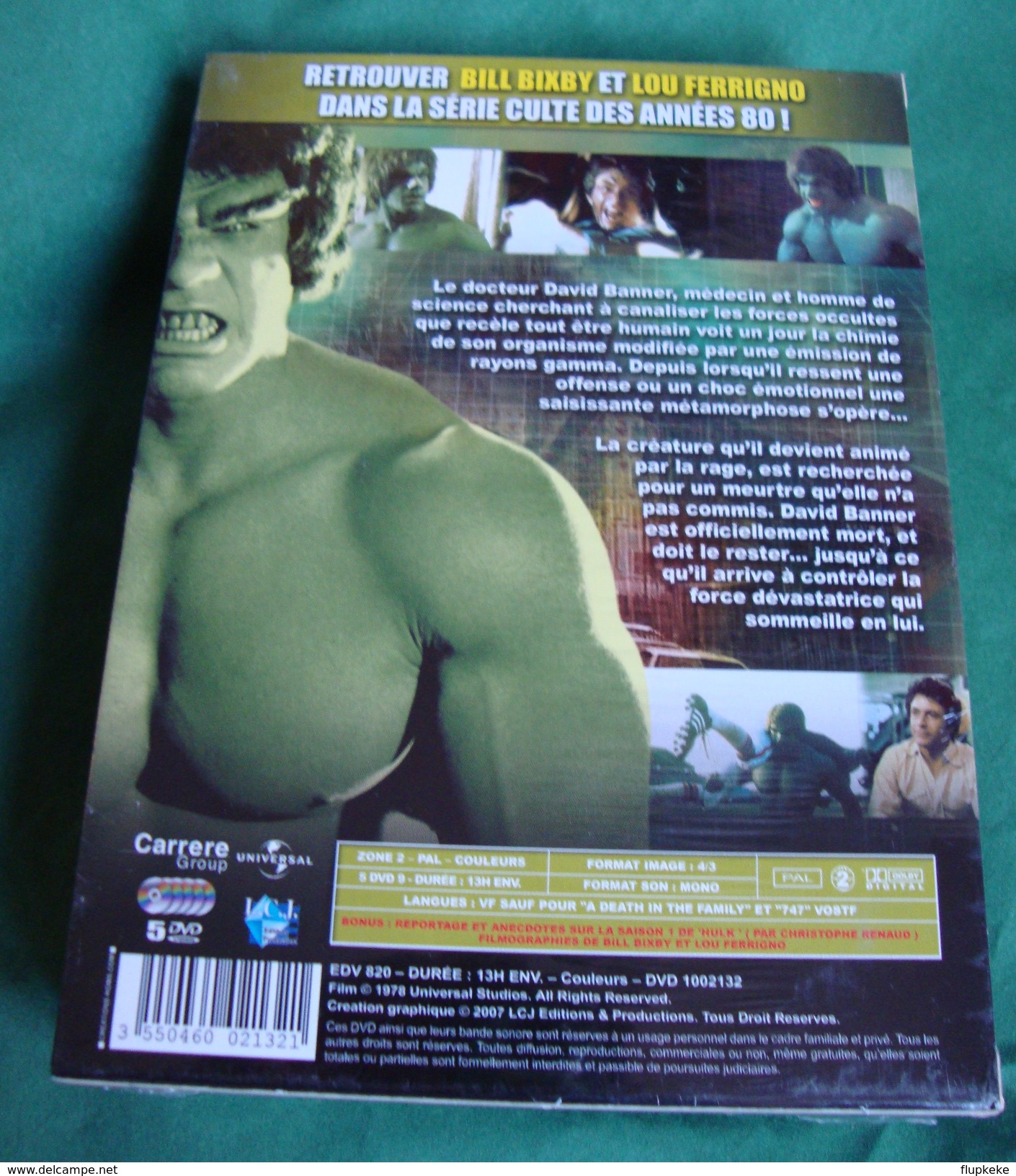 Dvd Zone 2 L'Incroyable Hulk - Saison 1 (1978) The Incredible Hulk Vf+Vostfr - TV Shows & Series