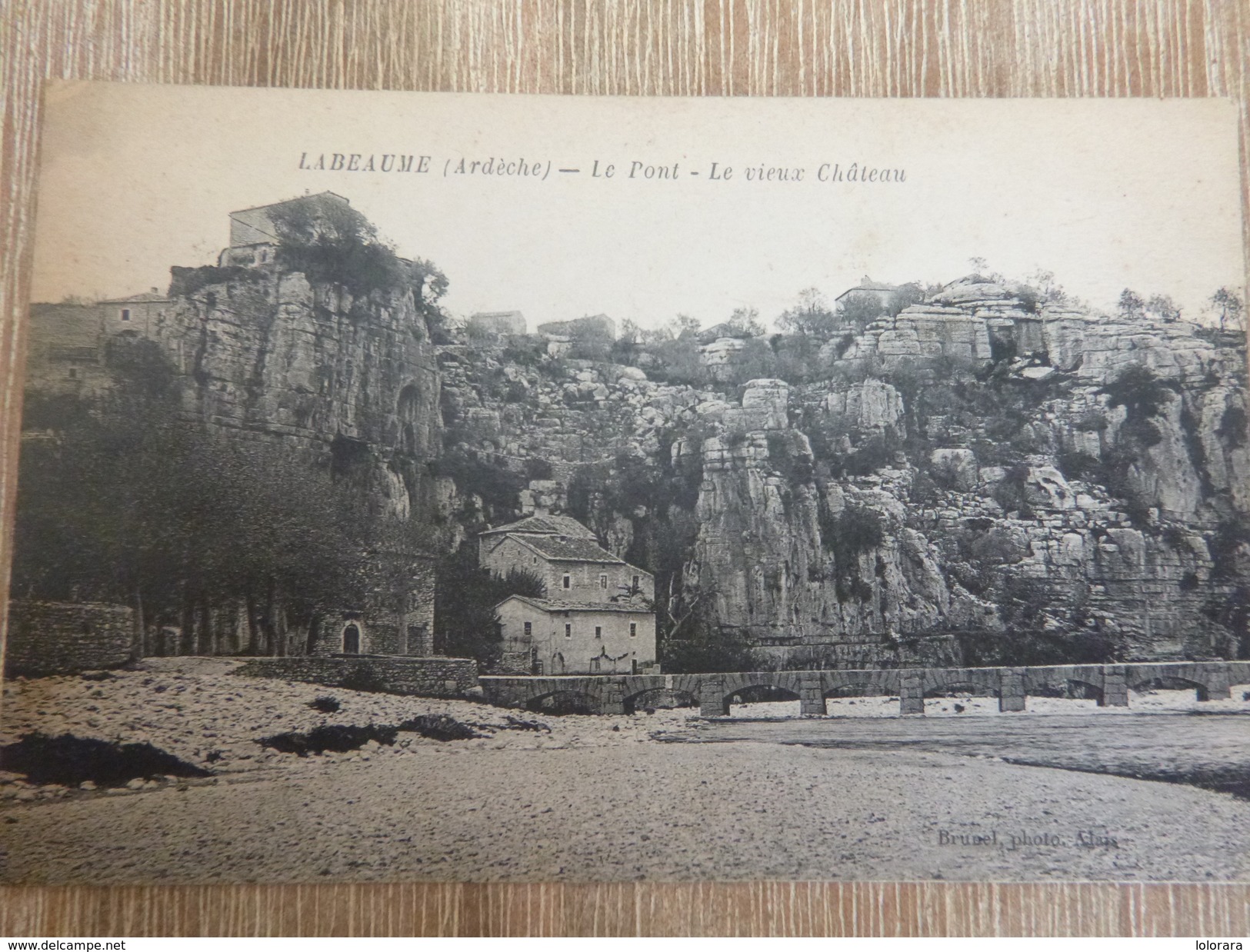 CPA LABEAUME Ardèche Le Pont Le Vieux Chateau - Autres & Non Classés