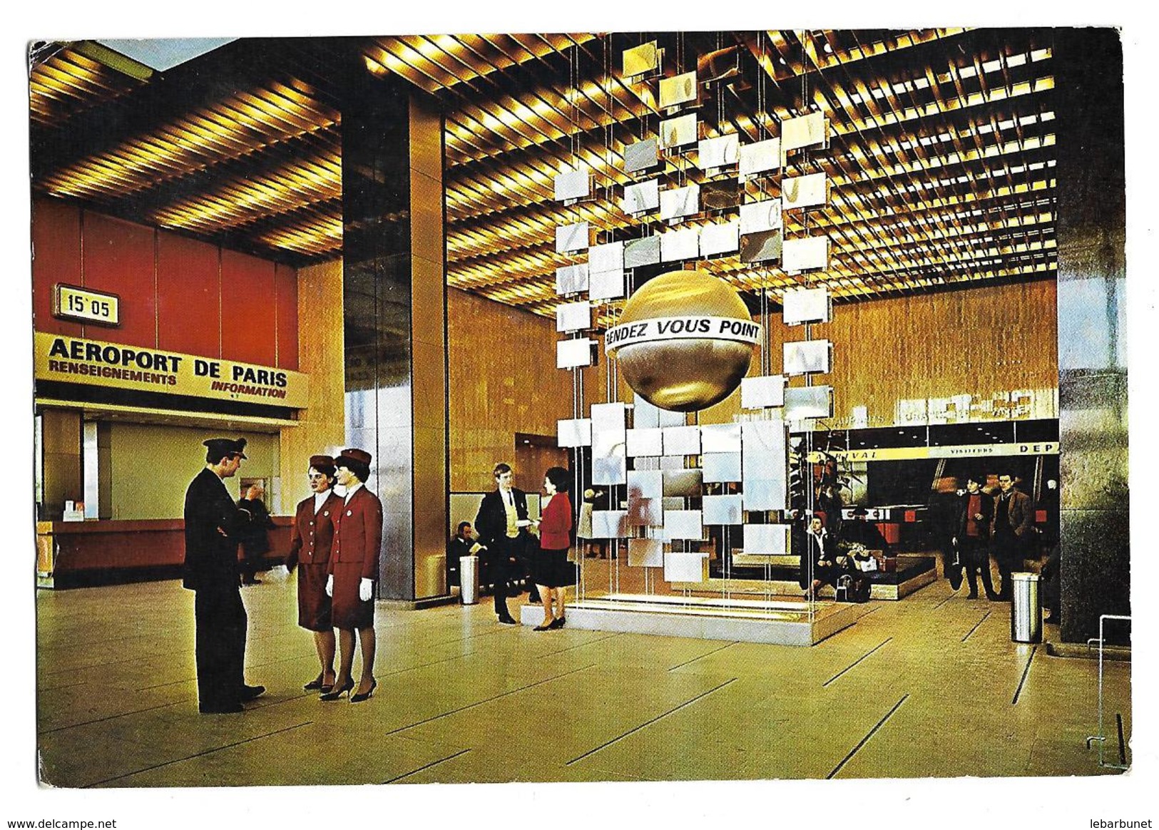 Carte Postale Ancienne 1967  Aéroport De Paris-Orly - Aerodrome