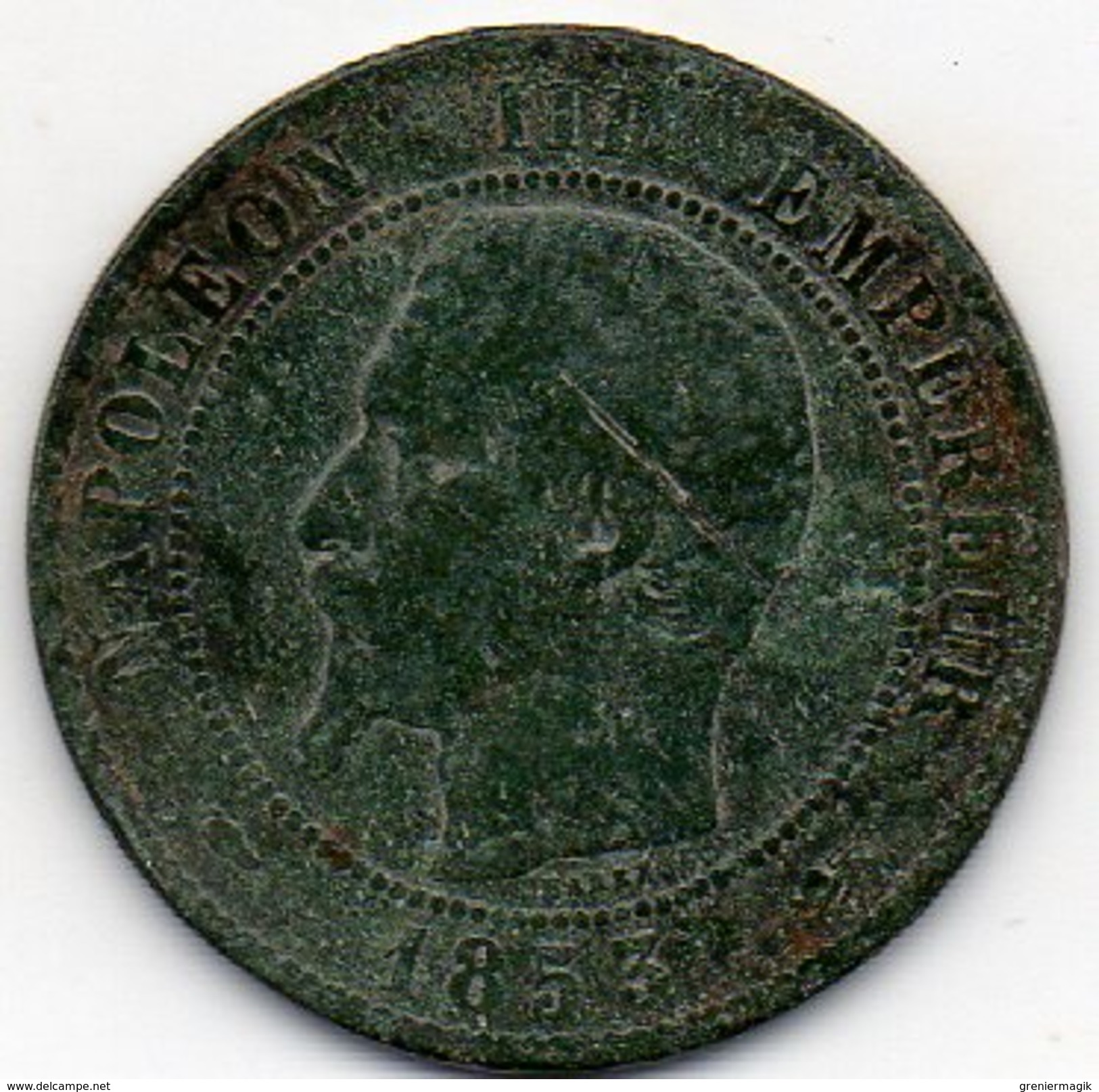 France - 10 Centimes 1853 D - Napoléon III Empereur - Lyon - Autres & Non Classés