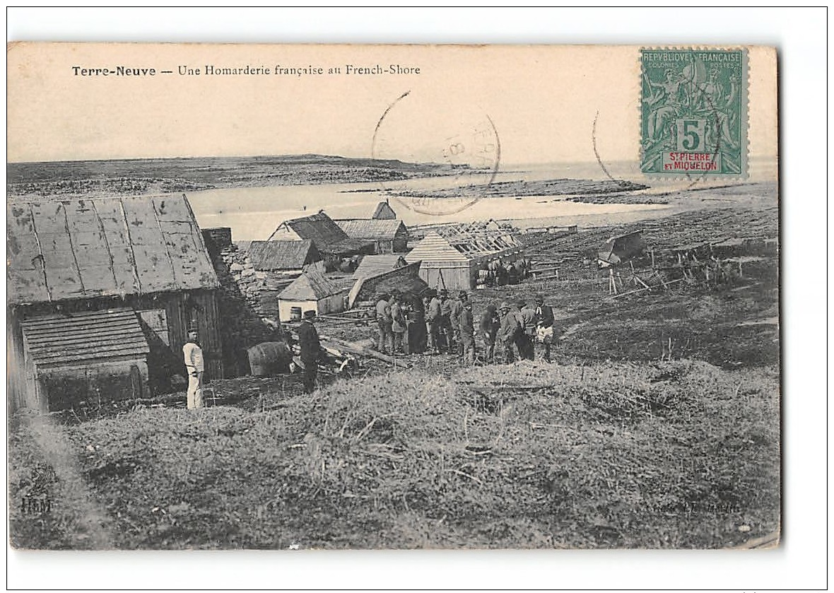 CPA Terre Neuve Une Homarderie Francaise Au French Shore - Saint-Pierre-et-Miquelon