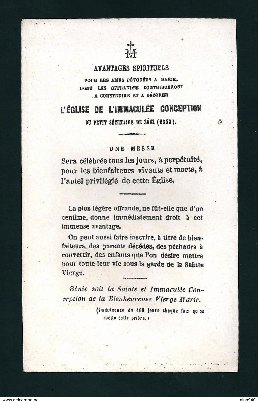 Incisione: MARIA CONCEPITA SENZA PECCATO  -   E - PR - Mm. 70 X 116 - ED. CH LETAILLE PL 166 - Religión & Esoterismo