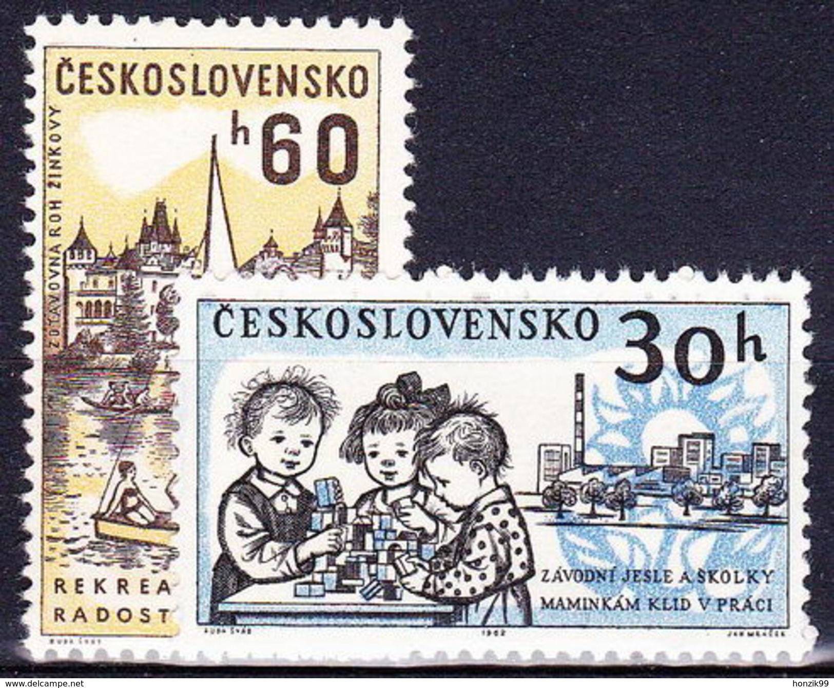 ** Tchécoslovaquie 1962 Mi 1362-3 (Yv 1236-7), (MNH) - Neufs