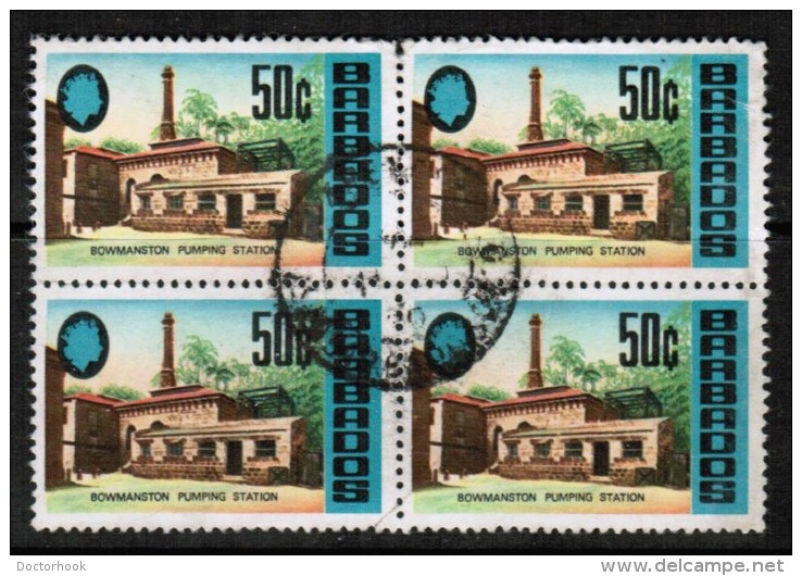 BARBADOS  Scott # 340 VF USED Block Of 4 - Barbados (1966-...)