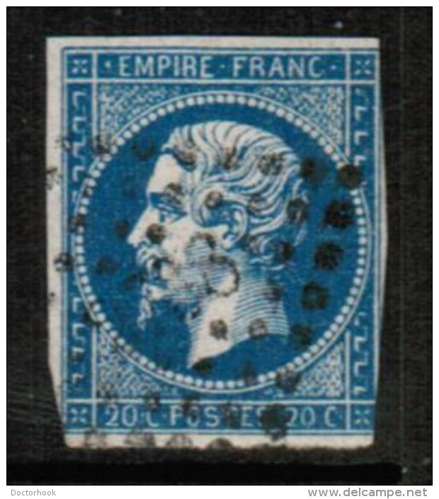 FRANCE  Scott # 15 VG-F USED - 1853-1860 Napoleon III