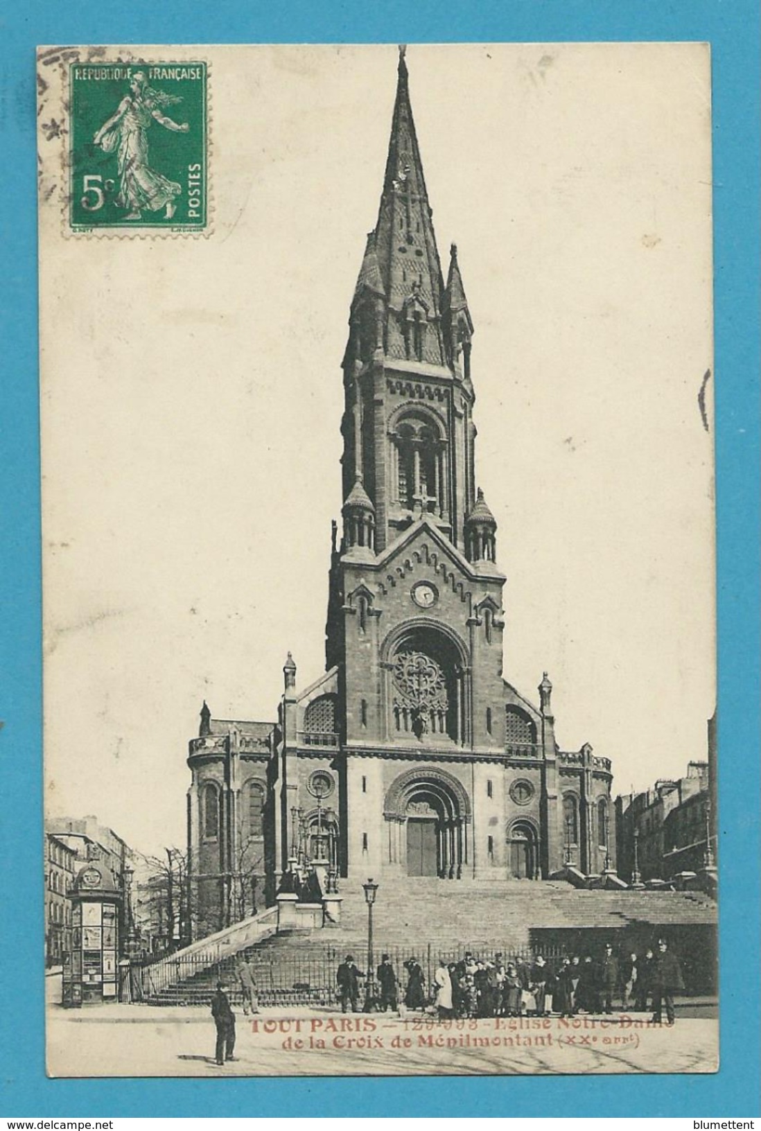 CPA TOUT PARIS 991 - Eglise Notre-Dame-de-la-Croix De Ménilmontant (XXème Arrt.) Edition FLEURY - Arrondissement: 20