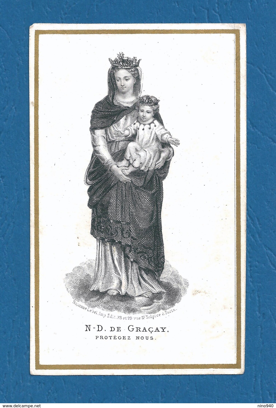 Incisione: N.D. DI GRACAY -   E - PR  - Mm. 65 X 105 - Religión & Esoterismo